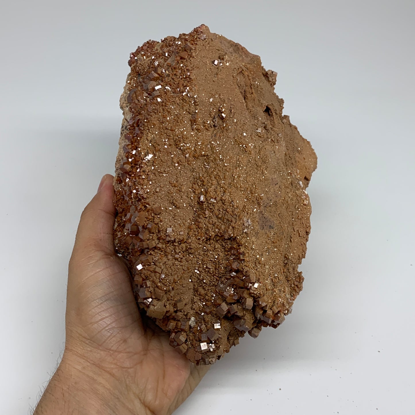 6.16 lbs, 7.2"x4.8"x4.8", Vanadinite Crystals Cluster Mineral Specimens, B33994