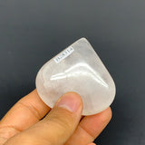 80.6g, 2.1"x2.2"x0.8", Natural Untreated Small Quartz Crystal Heart Reiki, B2831