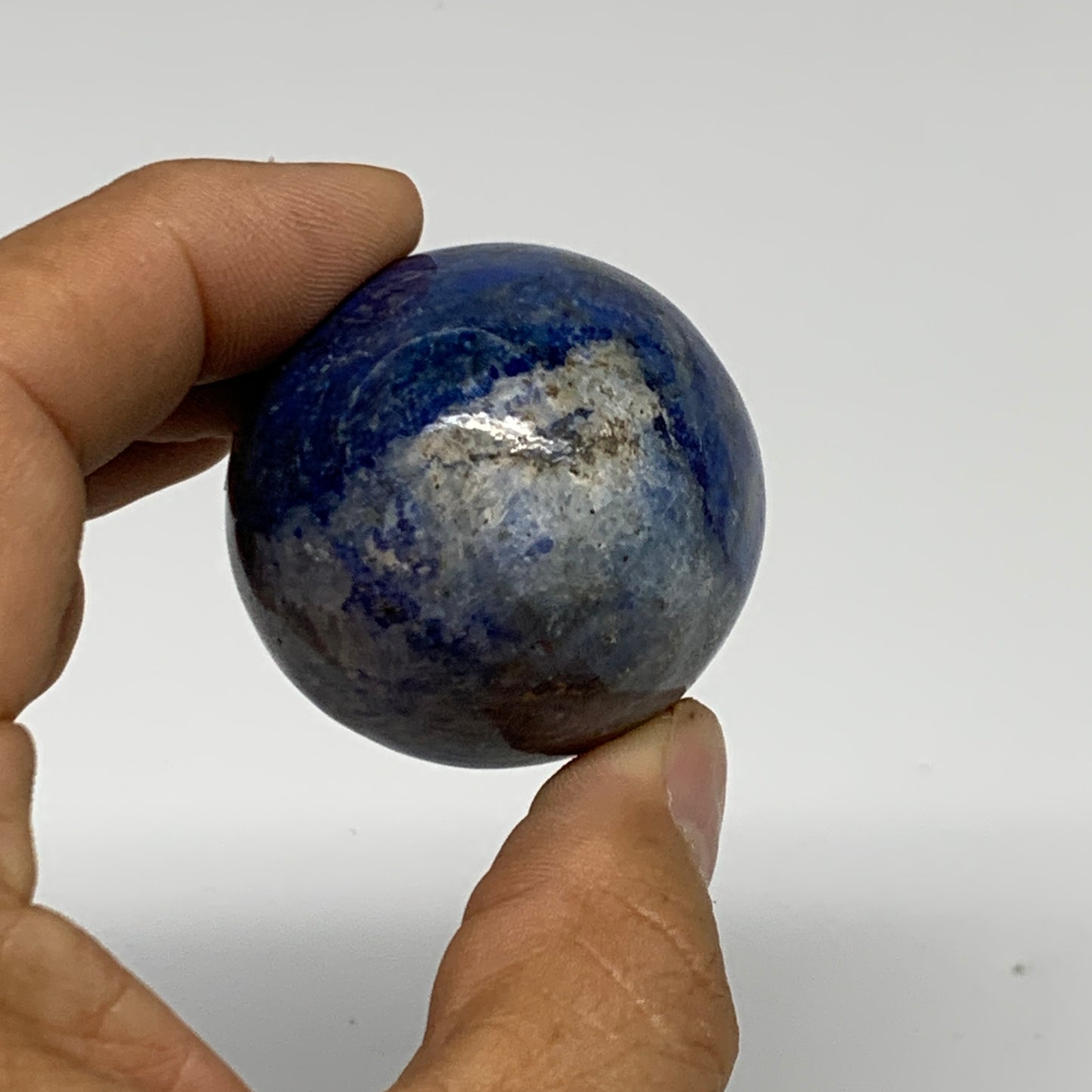 124.5g, 2.1"x1.5", Natural Lapis Lazuli Egg Polished, Clearance, B33371