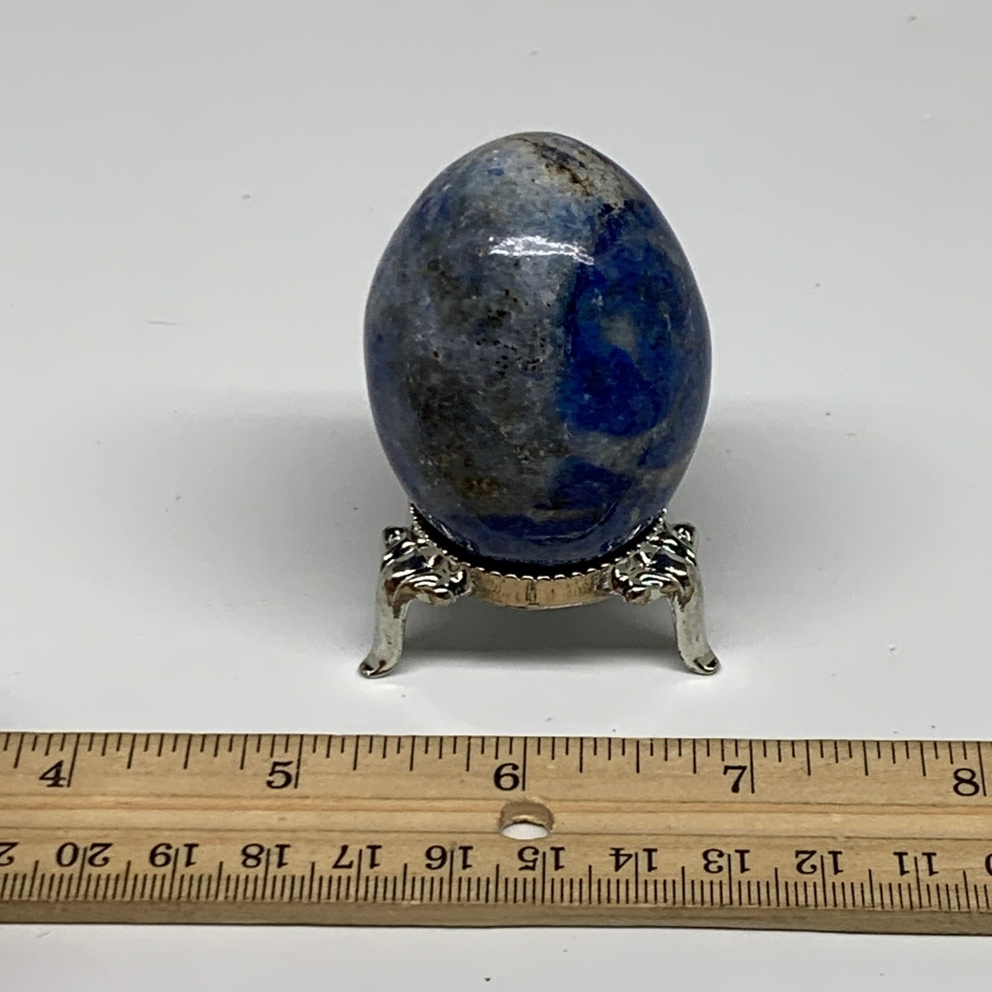 124.5g, 2.1"x1.5", Natural Lapis Lazuli Egg Polished, Clearance, B33371