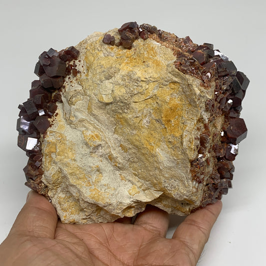3.56 lbs, 5.2"x4"x3.1", Vanadinite Crystals Cluster Mineral Specimens, B33996