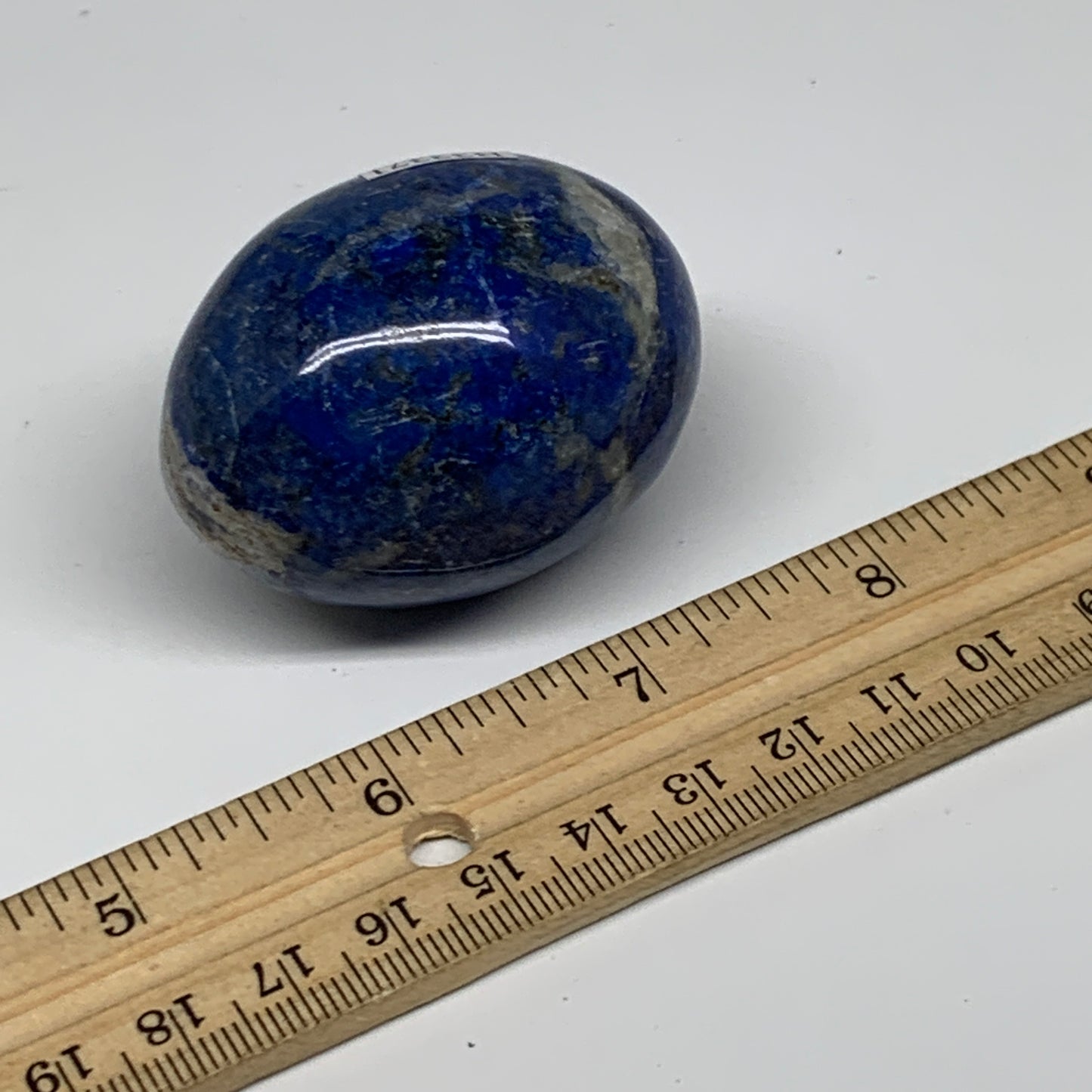 124.5g, 2.1"x1.5", Natural Lapis Lazuli Egg Polished, Clearance, B33371