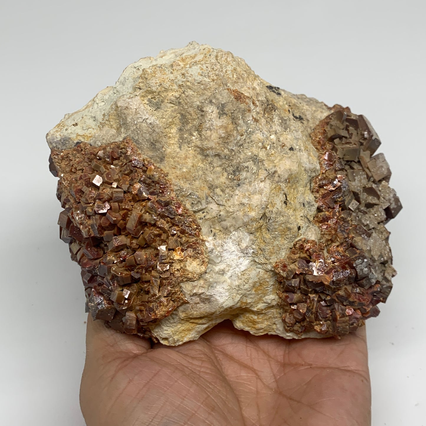 3.56 lbs, 5.2"x4"x3.1", Vanadinite Crystals Cluster Mineral Specimens, B33996