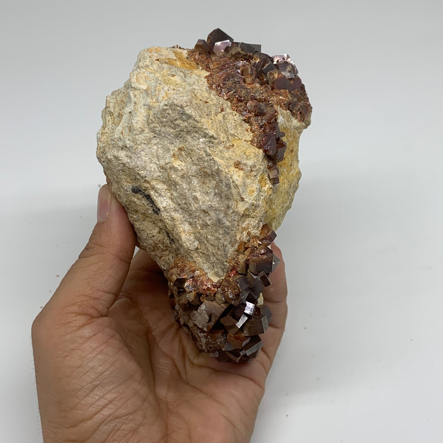 3.56 lbs, 5.2"x4"x3.1", Vanadinite Crystals Cluster Mineral Specimens, B33996