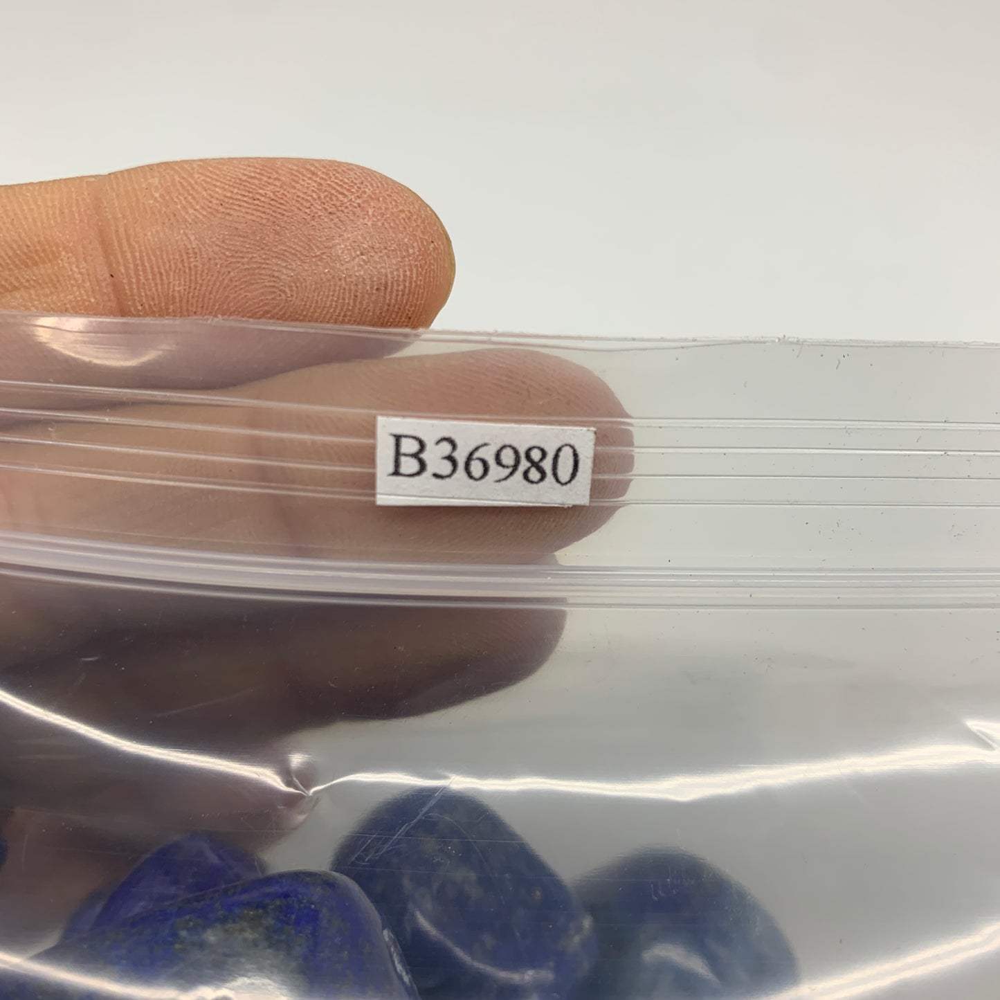 2.2 lb, 0.9"-1.6", 44 pcs, Lapis Lazuli Tumbled Stone Polished, B36980