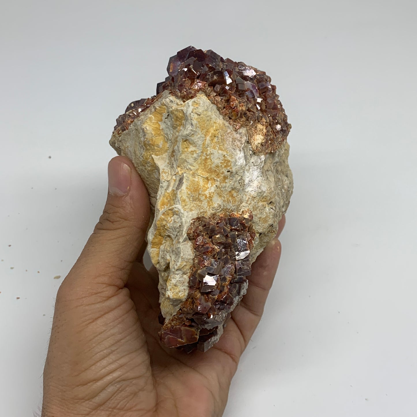 3.56 lbs, 5.2"x4"x3.1", Vanadinite Crystals Cluster Mineral Specimens, B33996
