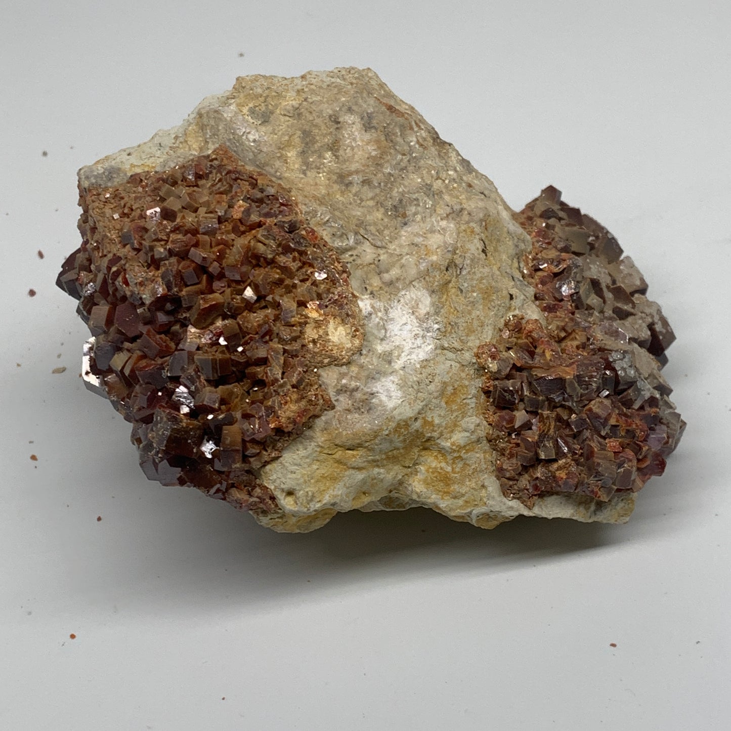 3.56 lbs, 5.2"x4"x3.1", Vanadinite Crystals Cluster Mineral Specimens, B33996