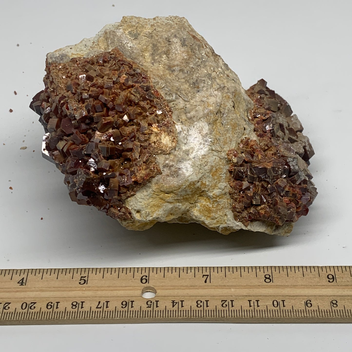 3.56 lbs, 5.2"x4"x3.1", Vanadinite Crystals Cluster Mineral Specimens, B33996