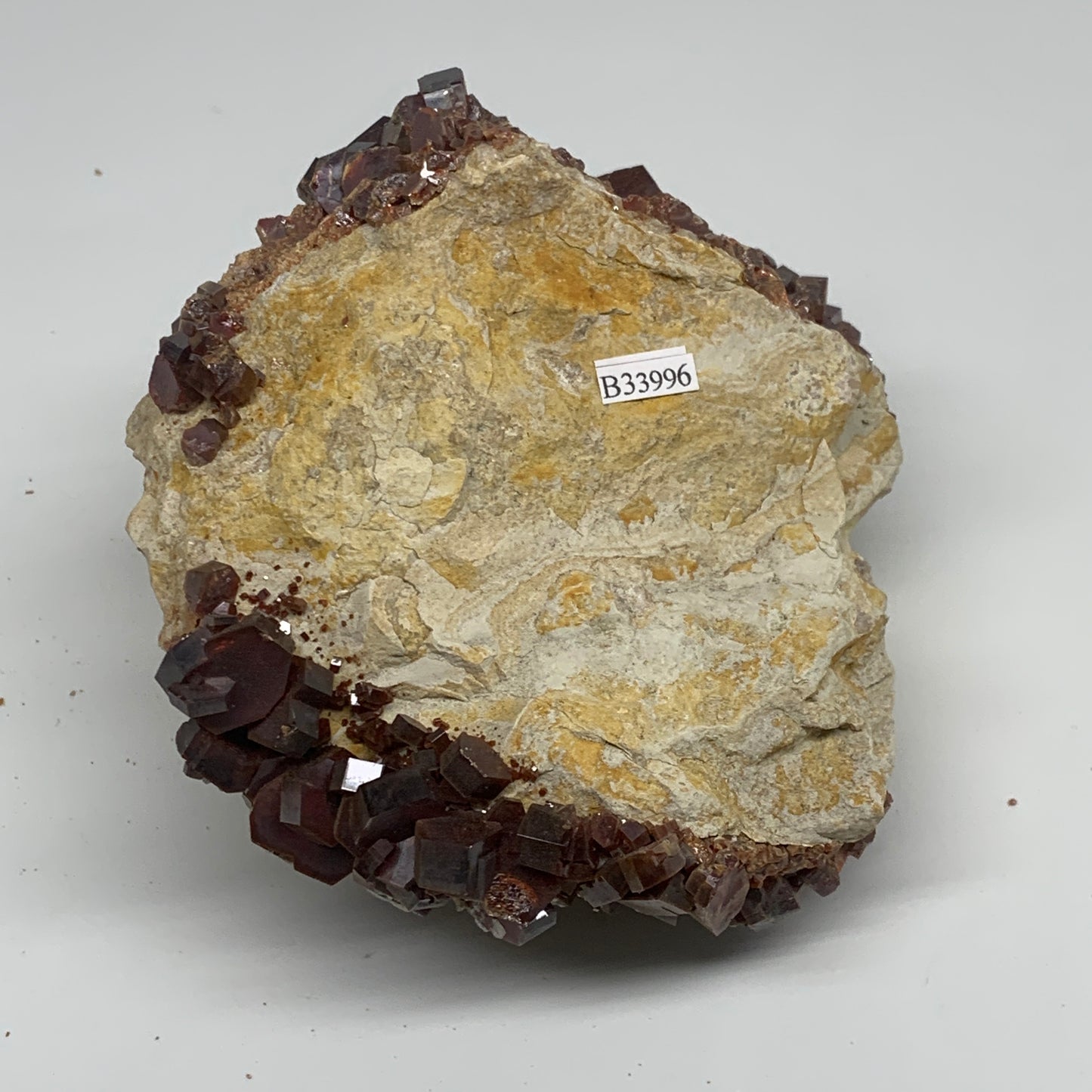 3.56 lbs, 5.2"x4"x3.1", Vanadinite Crystals Cluster Mineral Specimens, B33996