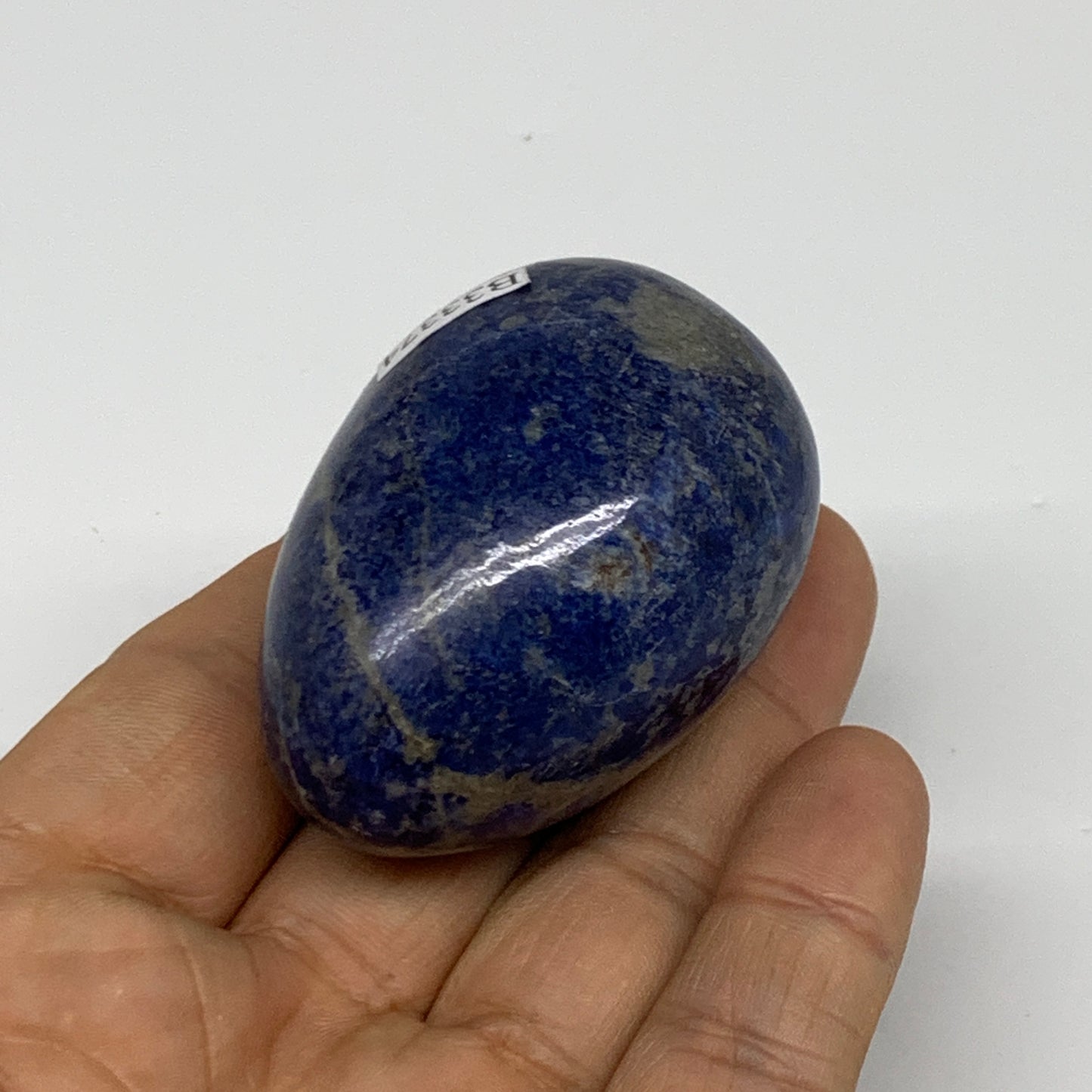 112.3g, 2.1"x1.4", Natural Lapis Lazuli Egg Polished, Clearance, B33374