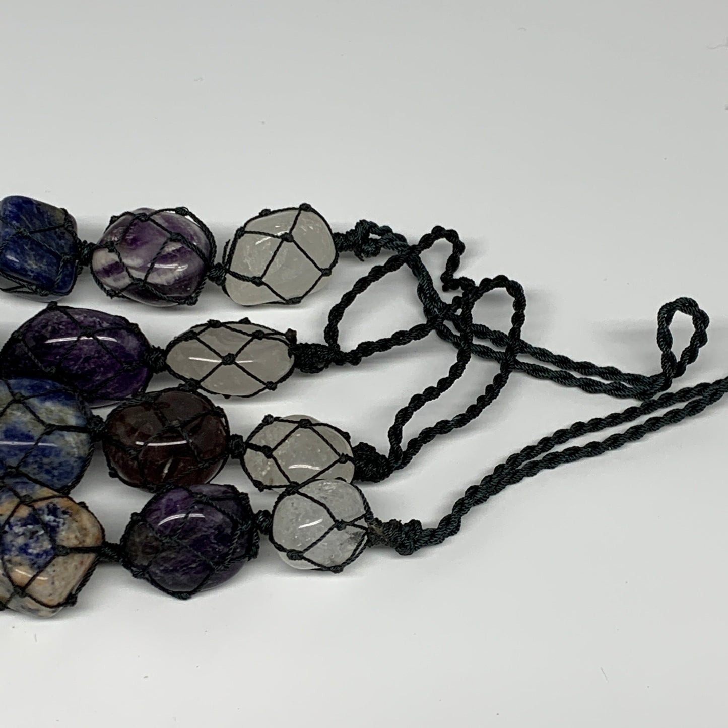 30pcs, 7 Chakra Stones Car Tassel Ornament, Wall Hanging, Tumbled
