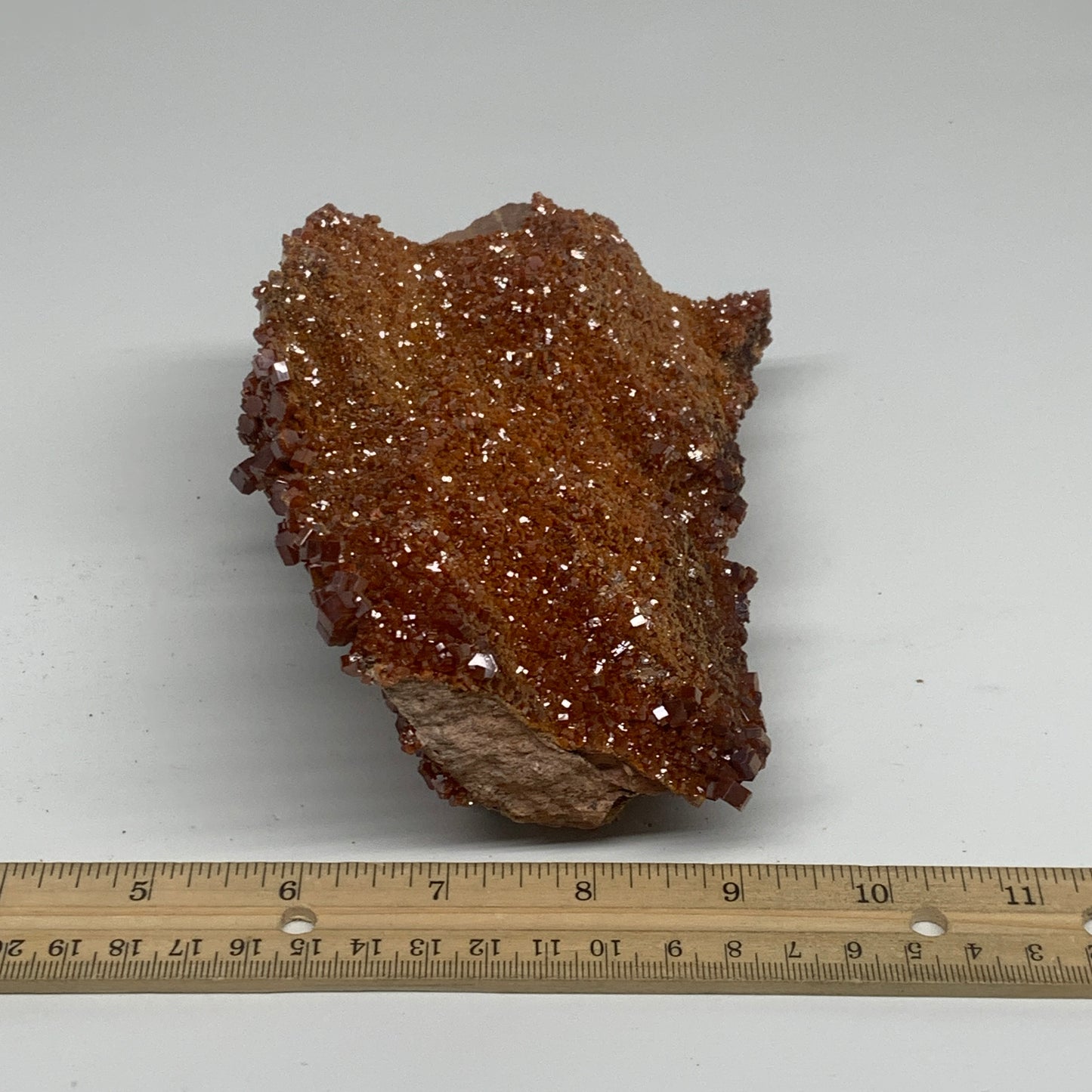 2.35 lbs, 5.8"x4.1"x2.1", Vanadinite Crystals Cluster Mineral Specimens, B33998