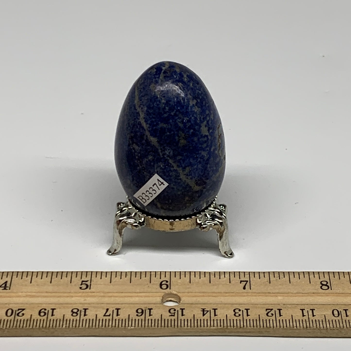 112.3g, 2.1"x1.4", Natural Lapis Lazuli Egg Polished, Clearance, B33374