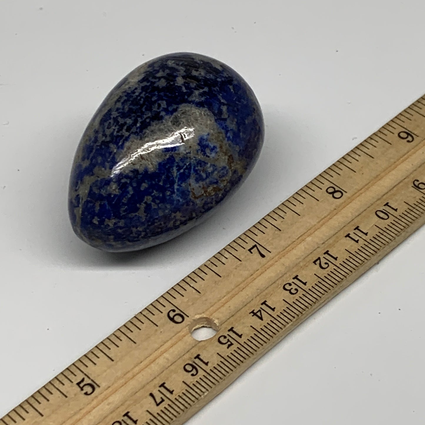 112.3g, 2.1"x1.4", Natural Lapis Lazuli Egg Polished, Clearance, B33374