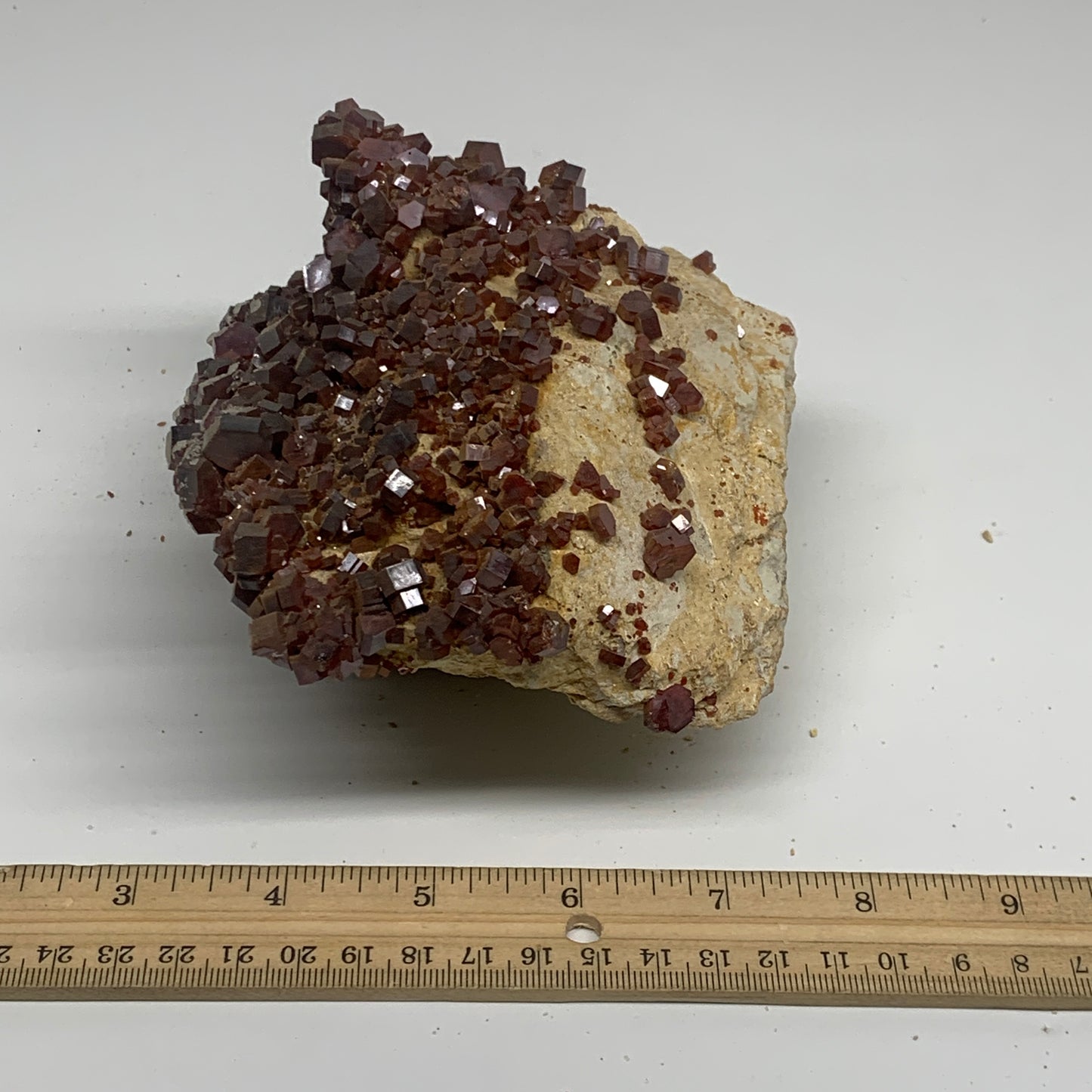 3 lbs, 5.7"x5"x2.8", Vanadinite Crystals Cluster Mineral Specimens, B34000