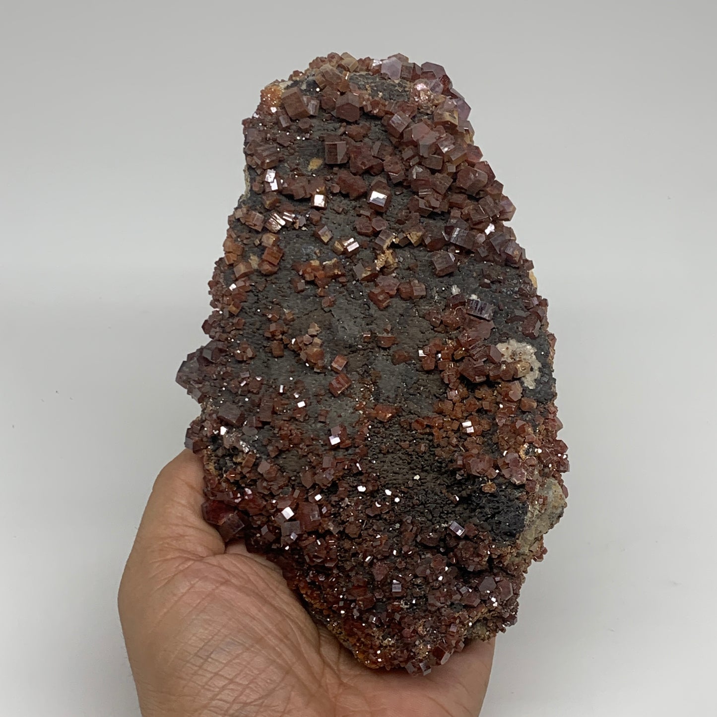 2.83 lbs, 6.5"x3.8"x2.1", Vanadinite Crystals Cluster Mineral Specimens, B34001