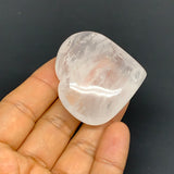 54.4g, 1.8"x1.9"x0.7", Natural Untreated Small Quartz Crystal Heart Reiki, B2831