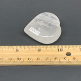54.4g, 1.8"x1.9"x0.7", Natural Untreated Small Quartz Crystal Heart Reiki, B2831