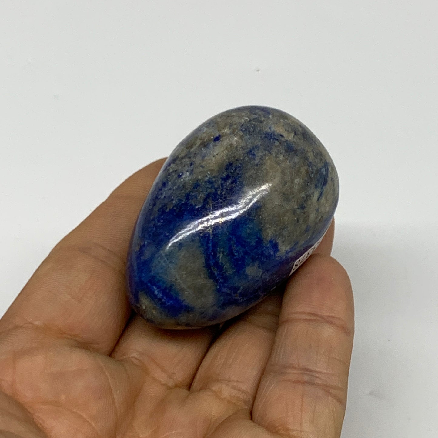 91.1g, 2.1"x1.4", Natural Lapis Lazuli Egg Polished @Afghanistan, B33378