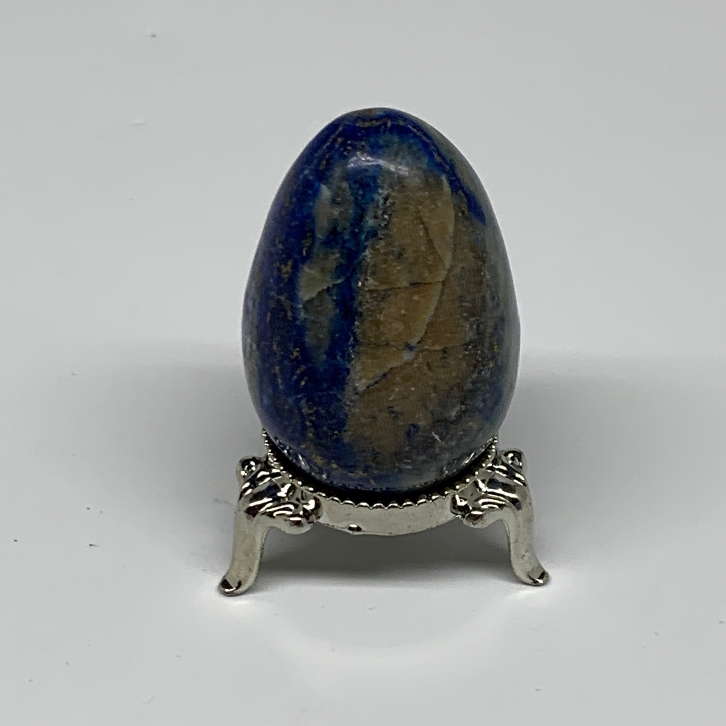 91.1g, 2.1"x1.4", Natural Lapis Lazuli Egg Polished @Afghanistan, B33378