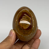 260g, 2.8"x2" Natural Green Onyx Egg Gemstone Mineral, from Pakistan, B32045