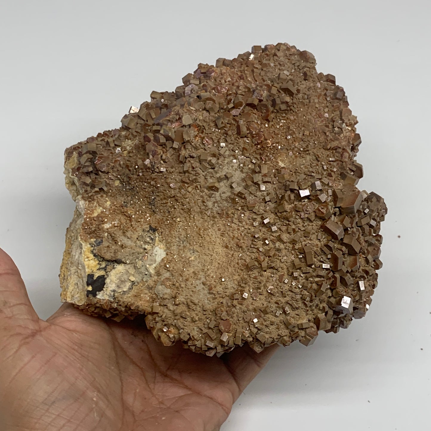 3.95 lbs, 5.6"x5.3"x2.4", Vanadinite Crystals Cluster Mineral Specimens, B34005