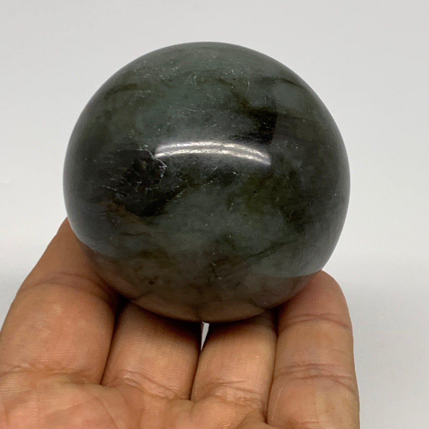 233g, 2.2"(55mm), Labradorite Sphere Gemstone,Crystal @Madagascar, B29860