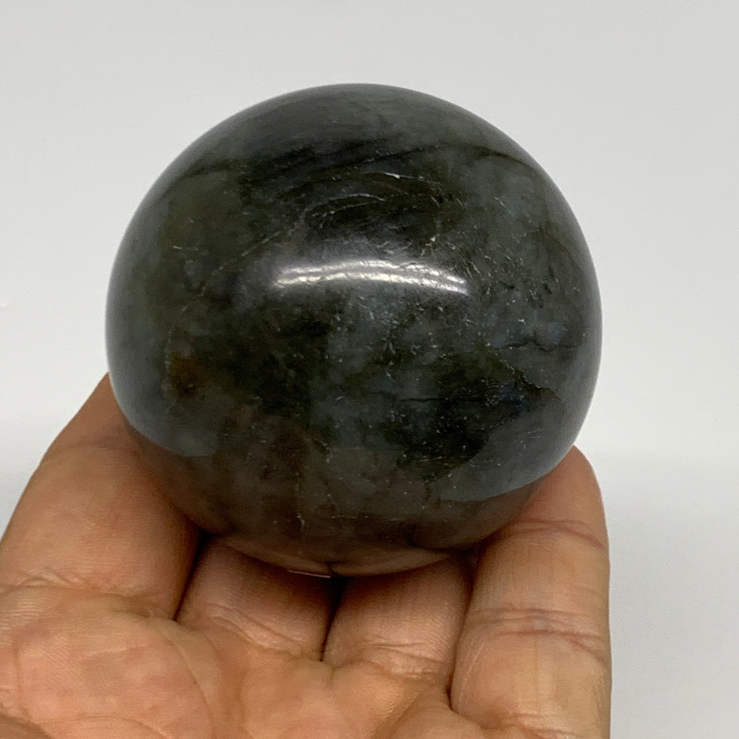 233g, 2.2"(55mm), Labradorite Sphere Gemstone,Crystal @Madagascar, B29860