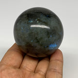 233g, 2.2"(55mm), Labradorite Sphere Gemstone,Crystal @Madagascar, B29860
