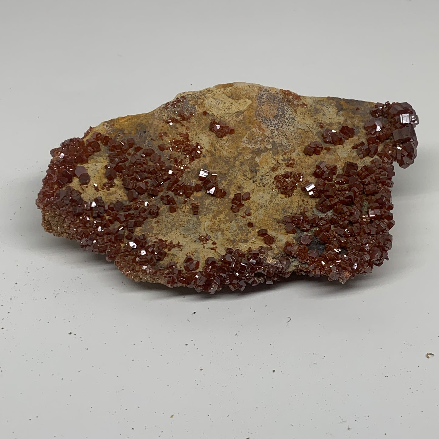 2.1 lbs, 7"x4.9"x1.8", Vanadinite Crystals Cluster Mineral Specimens, B34007