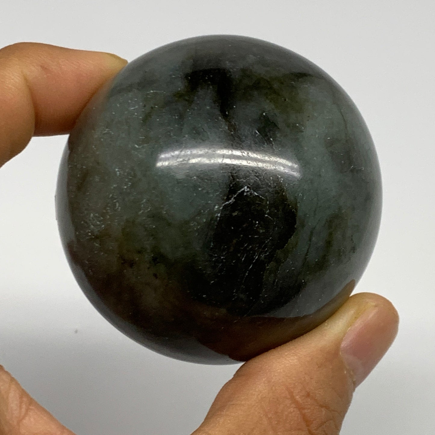 233g, 2.2"(55mm), Labradorite Sphere Gemstone,Crystal @Madagascar, B29860