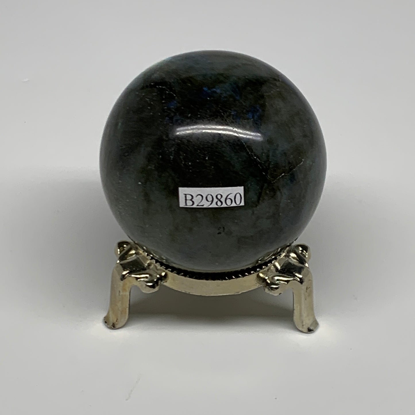 233g, 2.2"(55mm), Labradorite Sphere Gemstone,Crystal @Madagascar, B29860