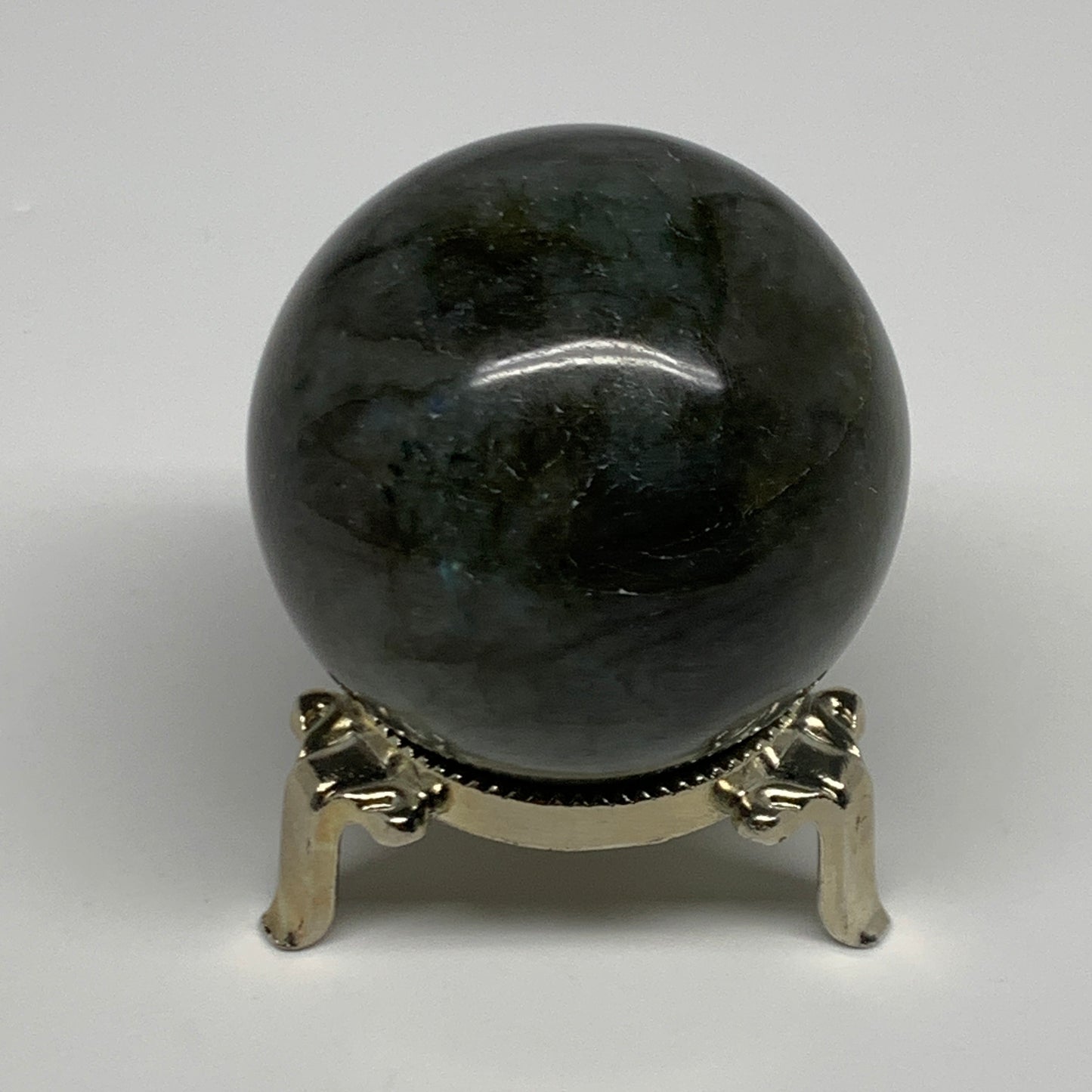 233g, 2.2"(55mm), Labradorite Sphere Gemstone,Crystal @Madagascar, B29860