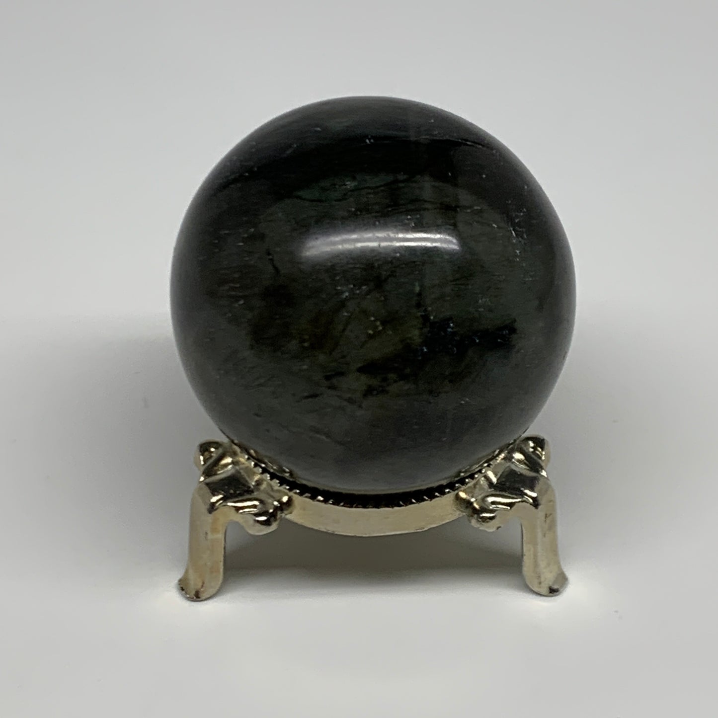 221.4g, 2.1"(53mm), Labradorite Sphere Gemstone,Crystal @Madagascar, B29861