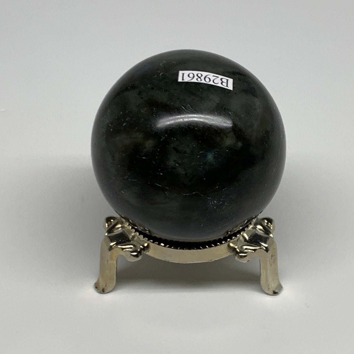 221.4g, 2.1"(53mm), Labradorite Sphere Gemstone,Crystal @Madagascar, B29861