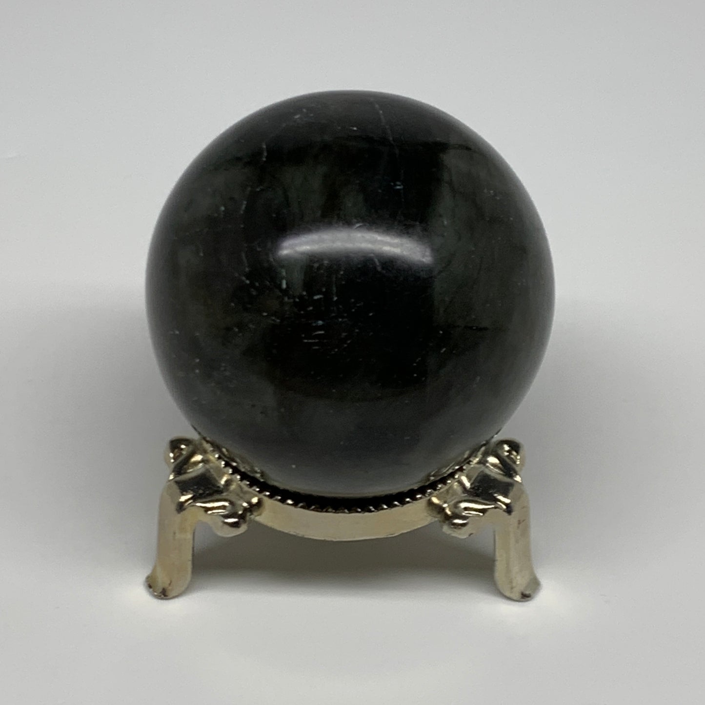 221.4g, 2.1"(53mm), Labradorite Sphere Gemstone,Crystal @Madagascar, B29861