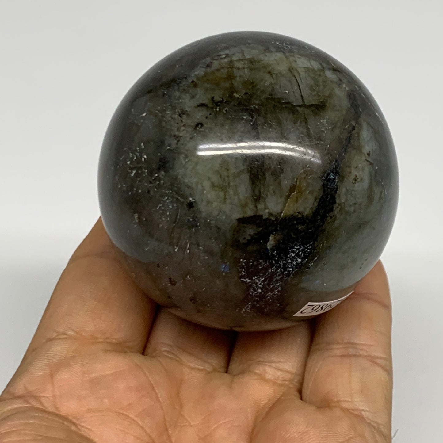 275.7g, 2.3"(58mm), Labradorite Sphere Gemstone,Crystal @Madagascar, B29862
