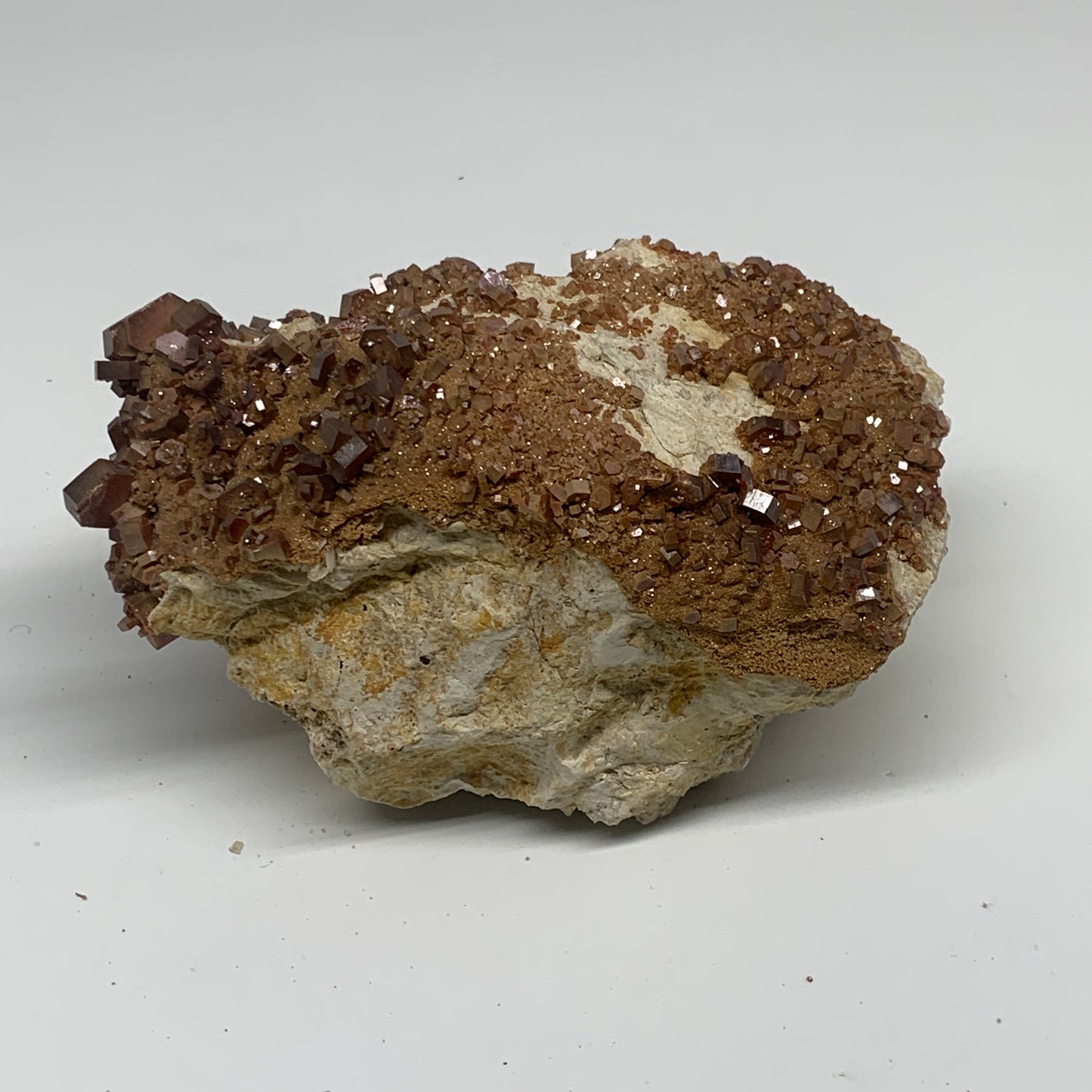 4.19 lbs, 4.6"x4.1"x2.9", Vanadinite Crystals Cluster Mineral Specimens, B34009