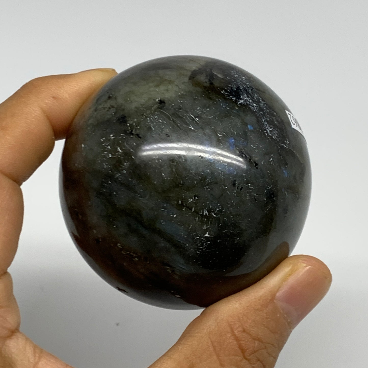 275.7g, 2.3"(58mm), Labradorite Sphere Gemstone,Crystal @Madagascar, B29862