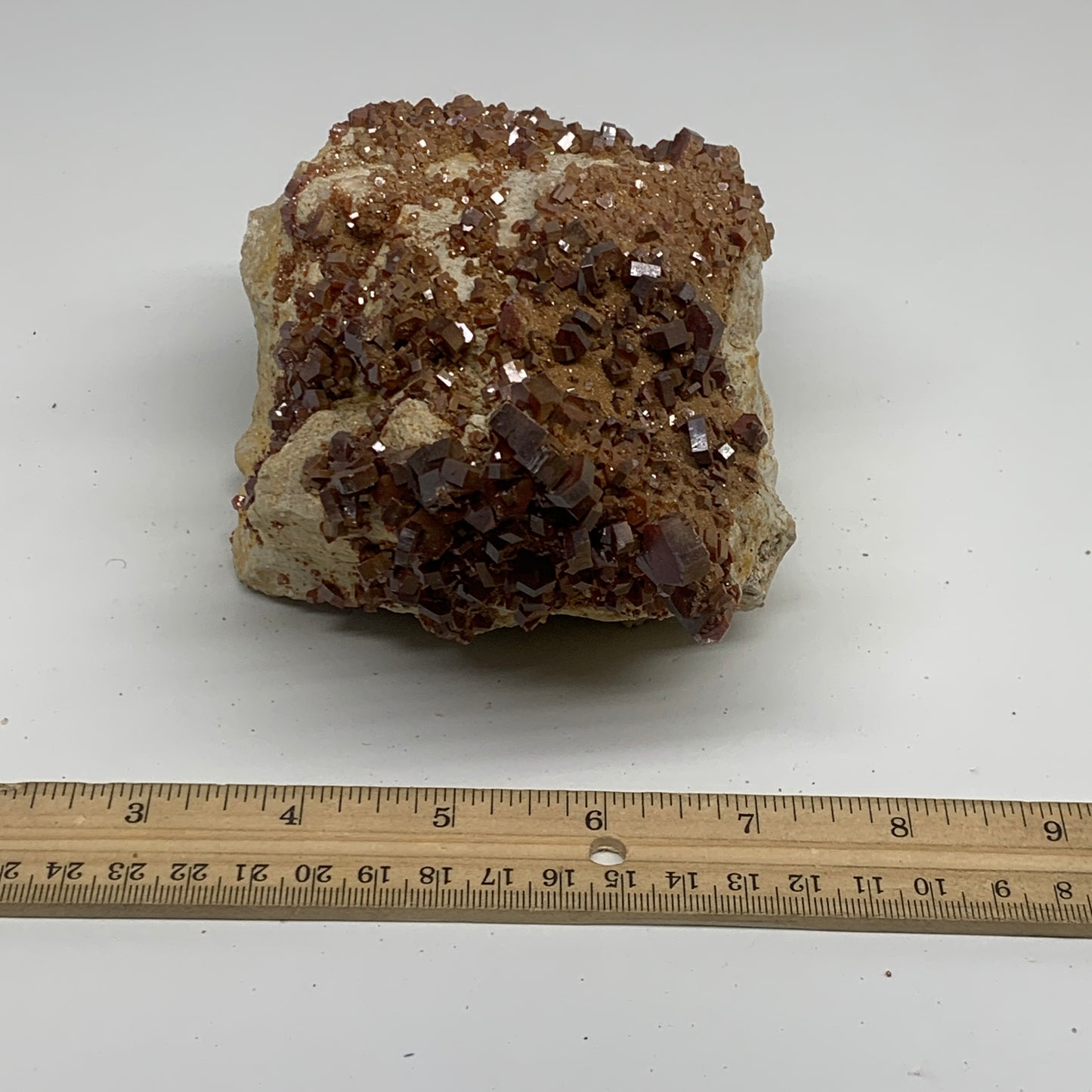 4.19 lbs, 4.6"x4.1"x2.9", Vanadinite Crystals Cluster Mineral Specimens, B34009