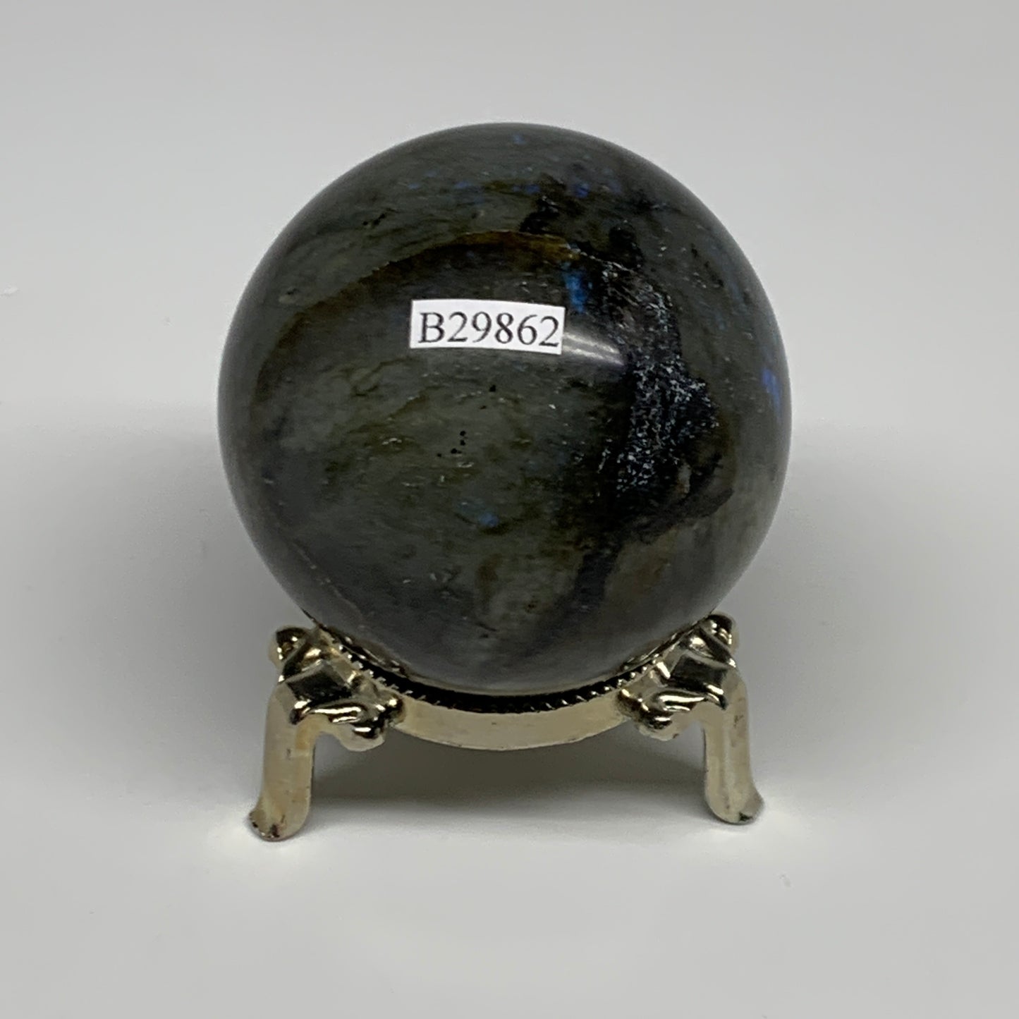 275.7g, 2.3"(58mm), Labradorite Sphere Gemstone,Crystal @Madagascar, B29862