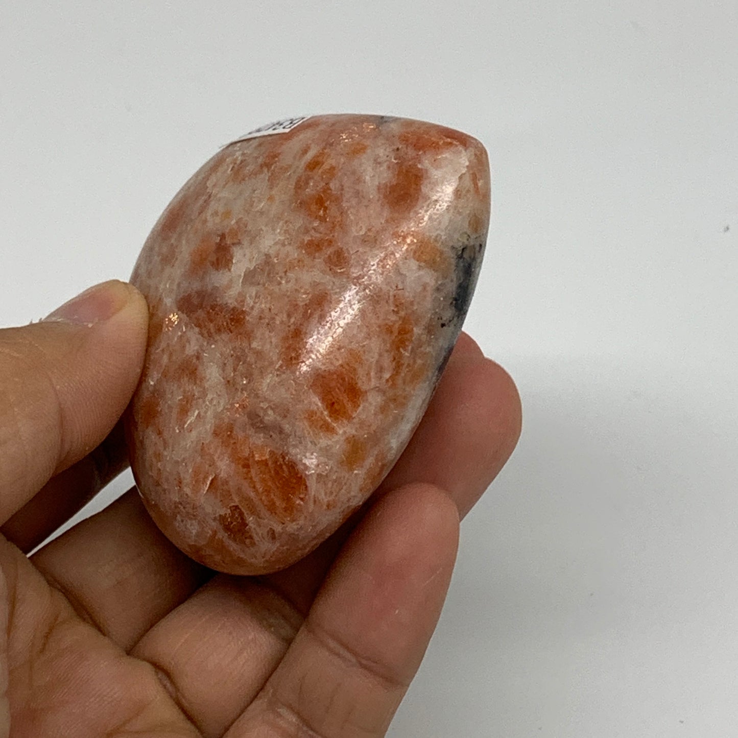 136.9g, 2.3"x2.5"x1.1", Sunstone Heart Polished Healing Crystal, B34799