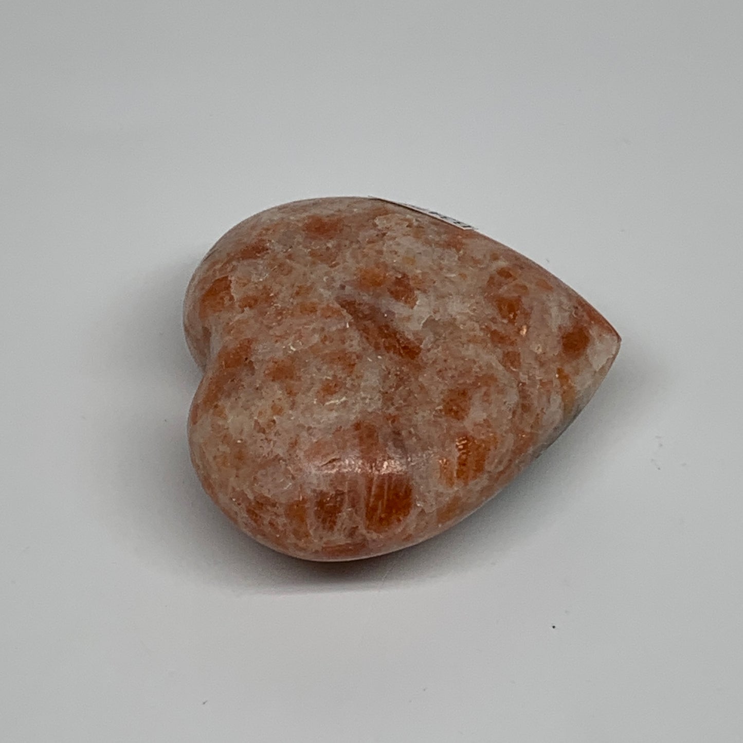 136.9g, 2.3"x2.5"x1.1", Sunstone Heart Polished Healing Crystal, B34799
