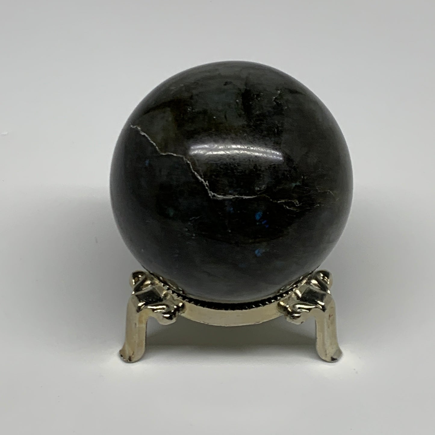 261.9g, 2.3"(57mm), Labradorite Sphere Gemstone,Crystal @Madagascar, B29864