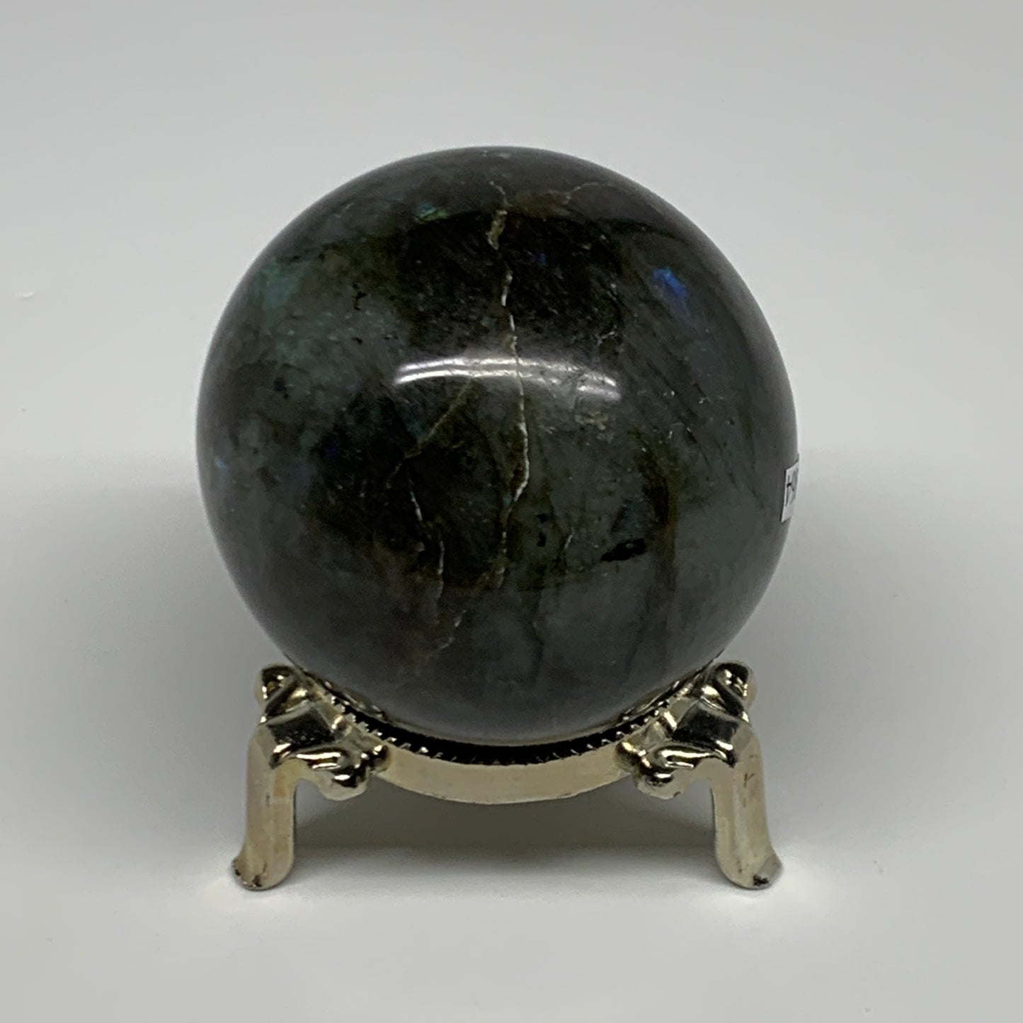 261.9g, 2.3"(57mm), Labradorite Sphere Gemstone,Crystal @Madagascar, B29864