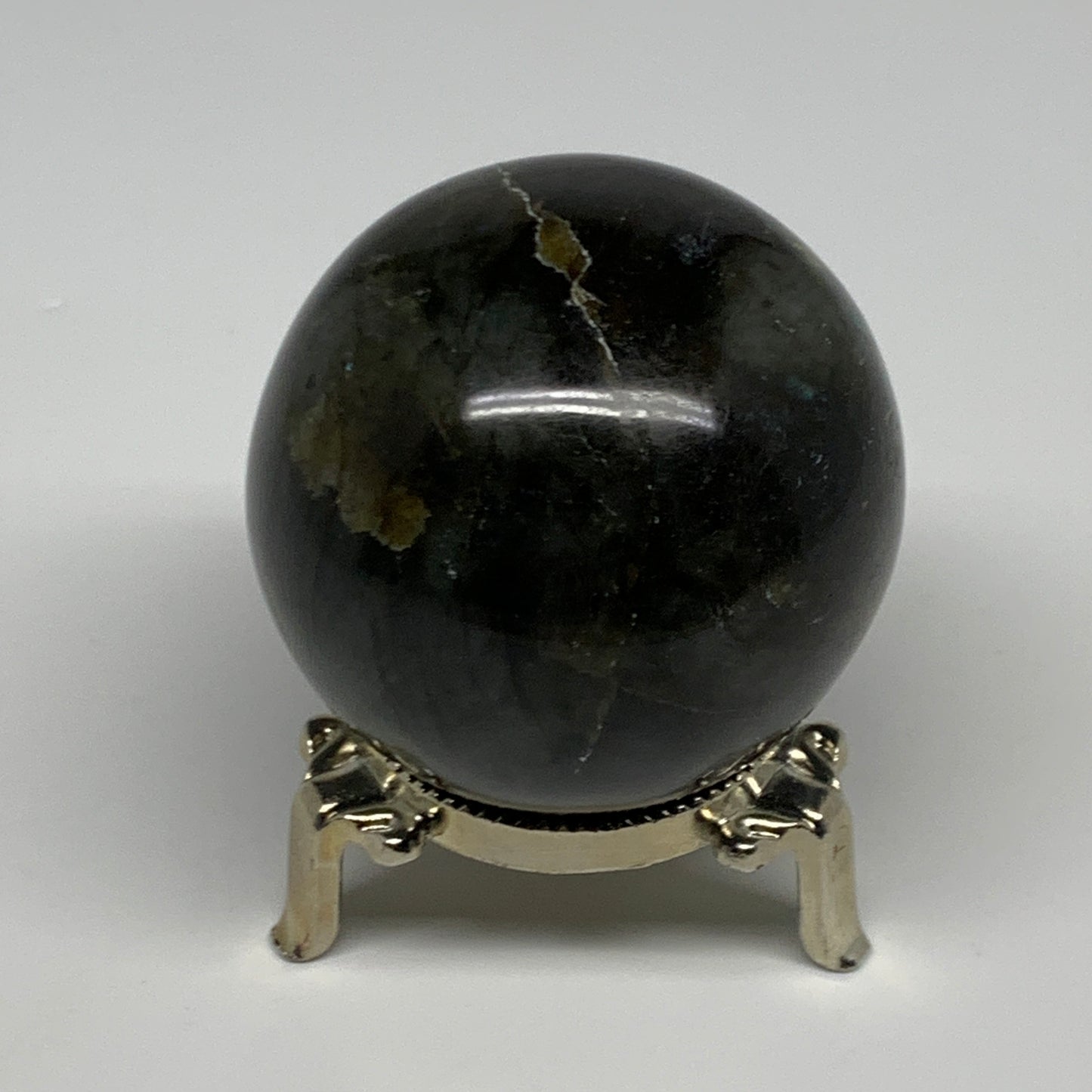 261.9g, 2.3"(57mm), Labradorite Sphere Gemstone,Crystal @Madagascar, B29864