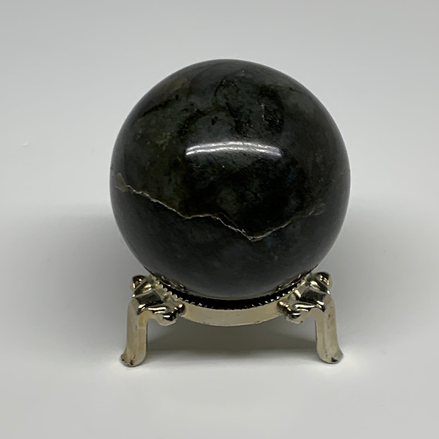 261.9g, 2.3"(57mm), Labradorite Sphere Gemstone,Crystal @Madagascar, B29864