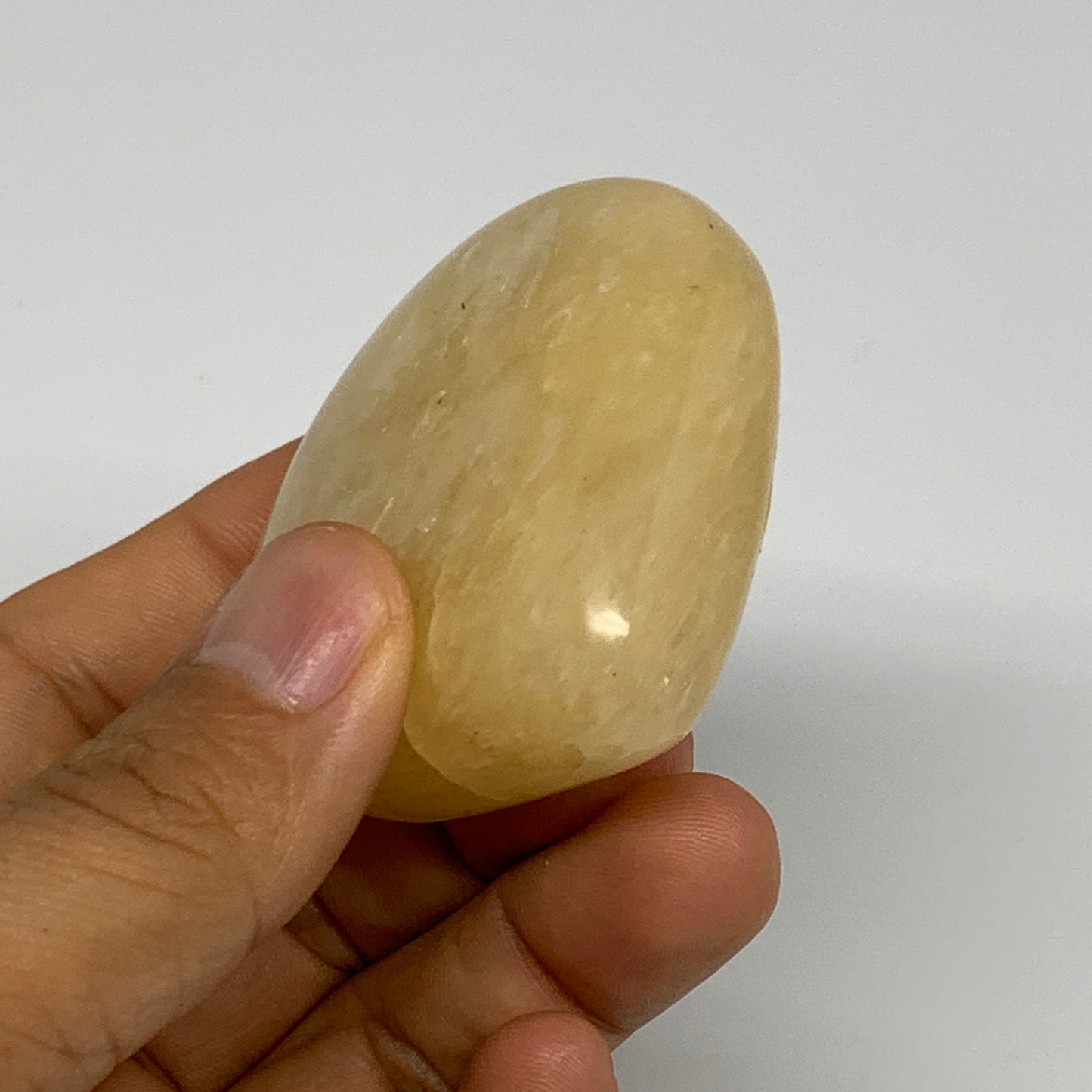 95.4g,2.1"x2.2"x0.9" Natural Yellow Aventurine Heart Crystal Stone @India, B2833