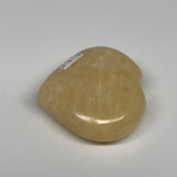 95.4g,2.1"x2.2"x0.9" Natural Yellow Aventurine Heart Crystal Stone @India, B2833