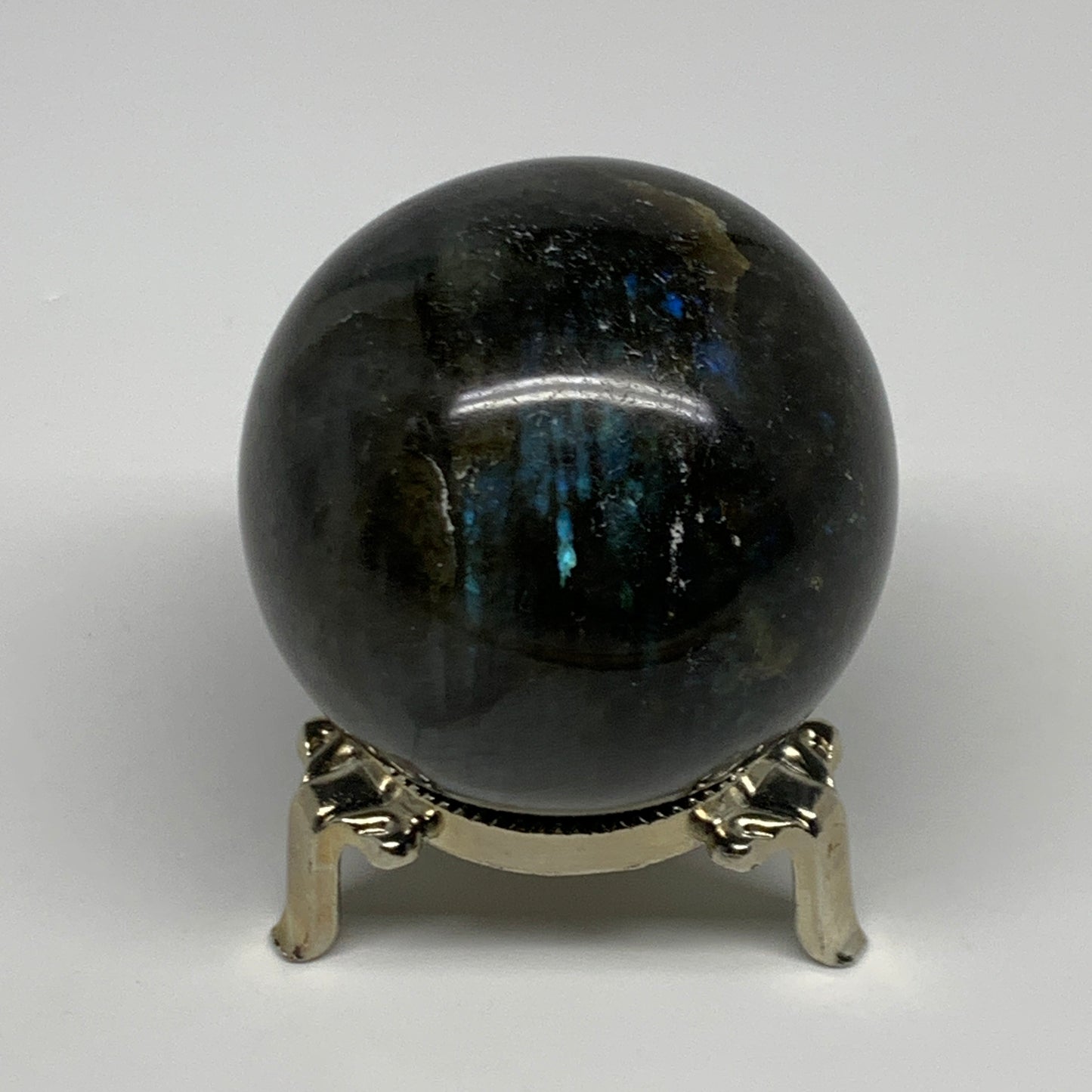 268.6g, 2.3"(58mm), Labradorite Sphere Gemstone,Crystal @Madagascar, B29865
